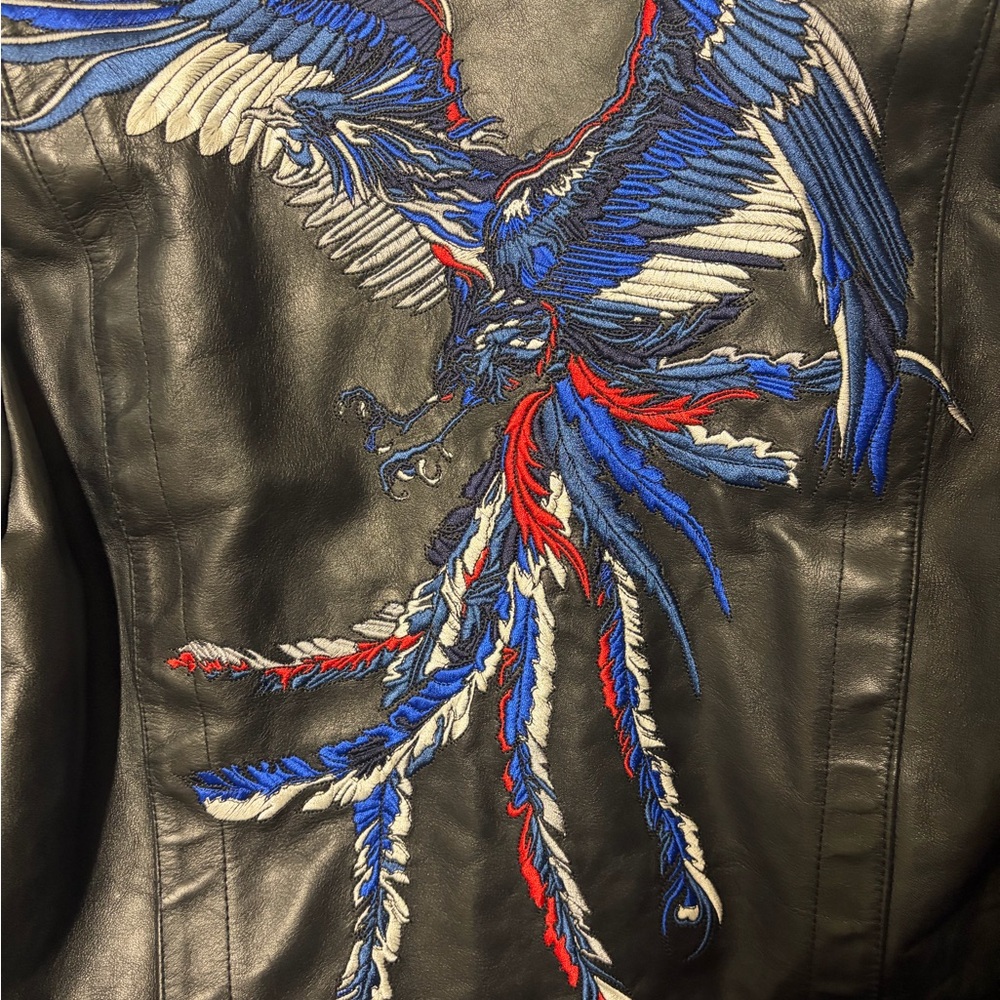Diesel Black Gold Leather Jacket